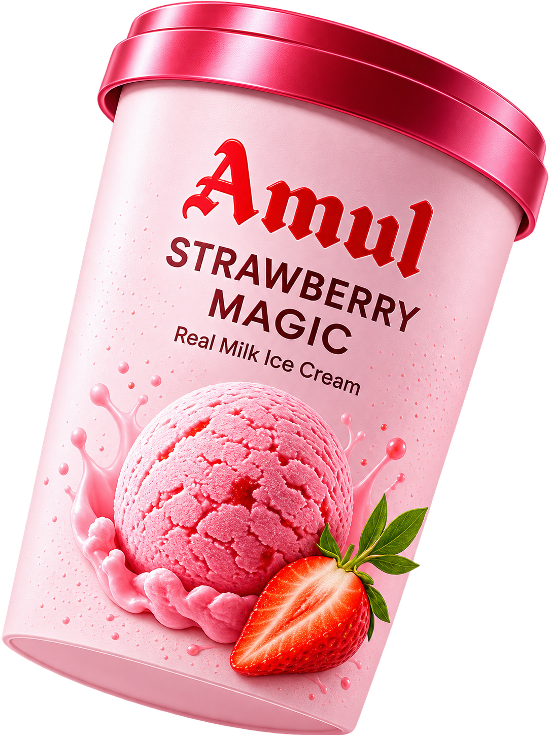 Amul Strawberry Ice Cream